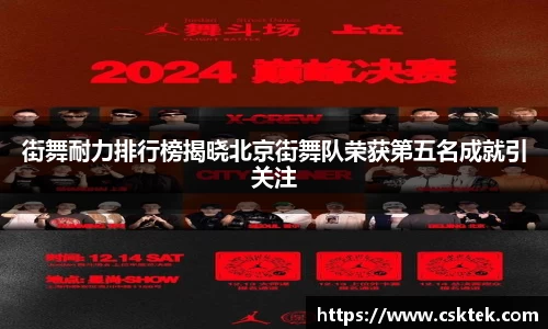 街舞耐力排行榜揭晓北京街舞队荣获第五名成就引关注